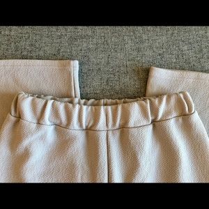 OAK + FORT elastic waist band pants in beige